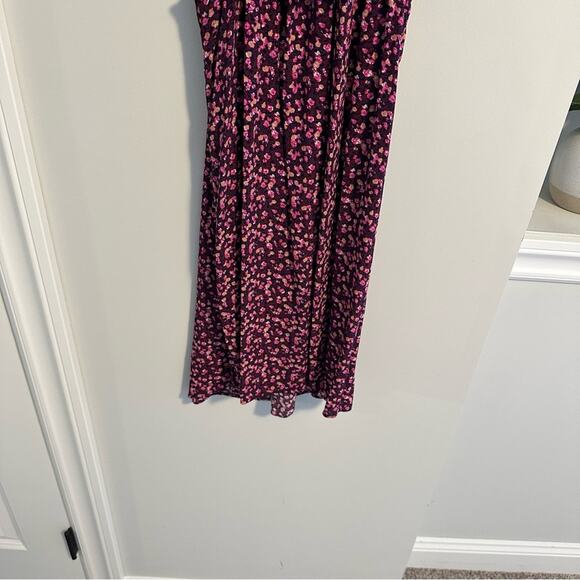 Forever 21 Purple Floral Swing Mini Dress Medium - Picture 4 of 8